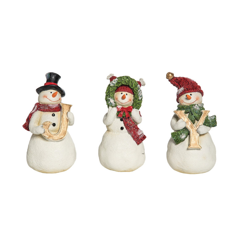 Figurine Joy Snowmen, ensemble de 3