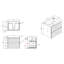 Meuble-lavabo flottant 24 po avec lavabo - armoire murale tout en bois avec tiroirs à fermeture en douceur, conception à dossier ouvert et plateau en céramique durable-448412593-448412595