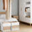 Storage Bins With Clear View Window And Handles, 8-Pack Foldable Fabric Cube Organizer Baskets For Closet, Living Room, And Office Organization