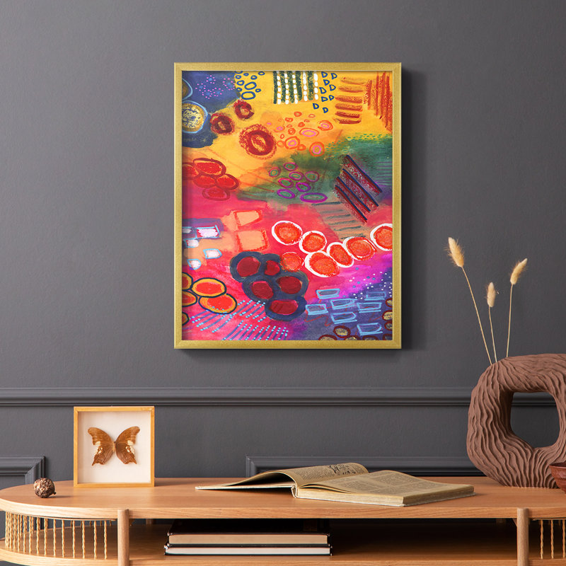 Vivaciously Changing II Framed Print - Solid Wood, 28" H x 22" W