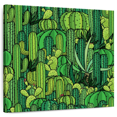 Motif de cactus vert Harnek