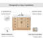Ensemble de meuble-lavabo simple en bois massif 48 po avec lavabo en quartz blanc 1,5 po Tidworth-1239277150-1218445478