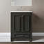 Meuble-lavabo moderne 24 po avec lavabo en céramique, portes à fermeture douce-114292560