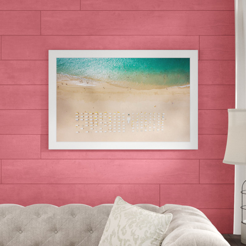 Beach Goers par Marmont Hill - impression sur papier, H 24 po x l 36 po x P 1,5 po