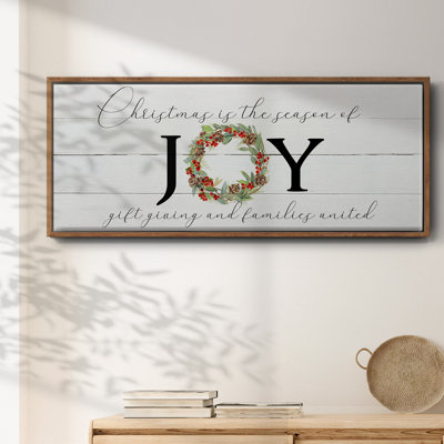 Season of Joy- Framed Canvas