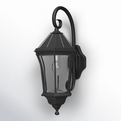 Aniha Solar Wall Sconce Lantern with Warm White LED Bulb