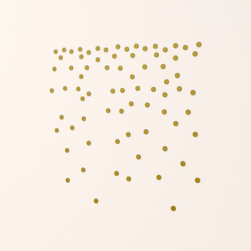 Gold Foil Confetti Dots Peel and Stick Wall Decals