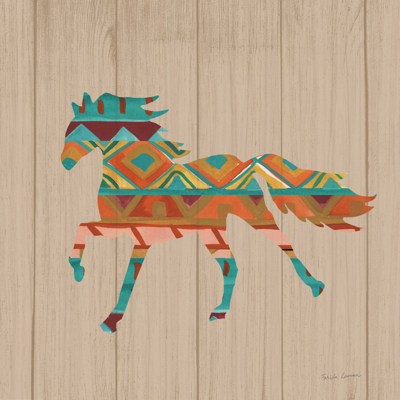 Southwestern Vibes IV by Farida Zaman - Wrapped Canvas Painting, 30cm H x 30cm W x 3.8cm D