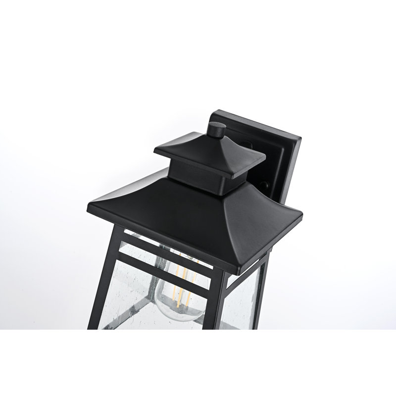 Plunkett 7 Inch Outdoor Wall Sconce in Black