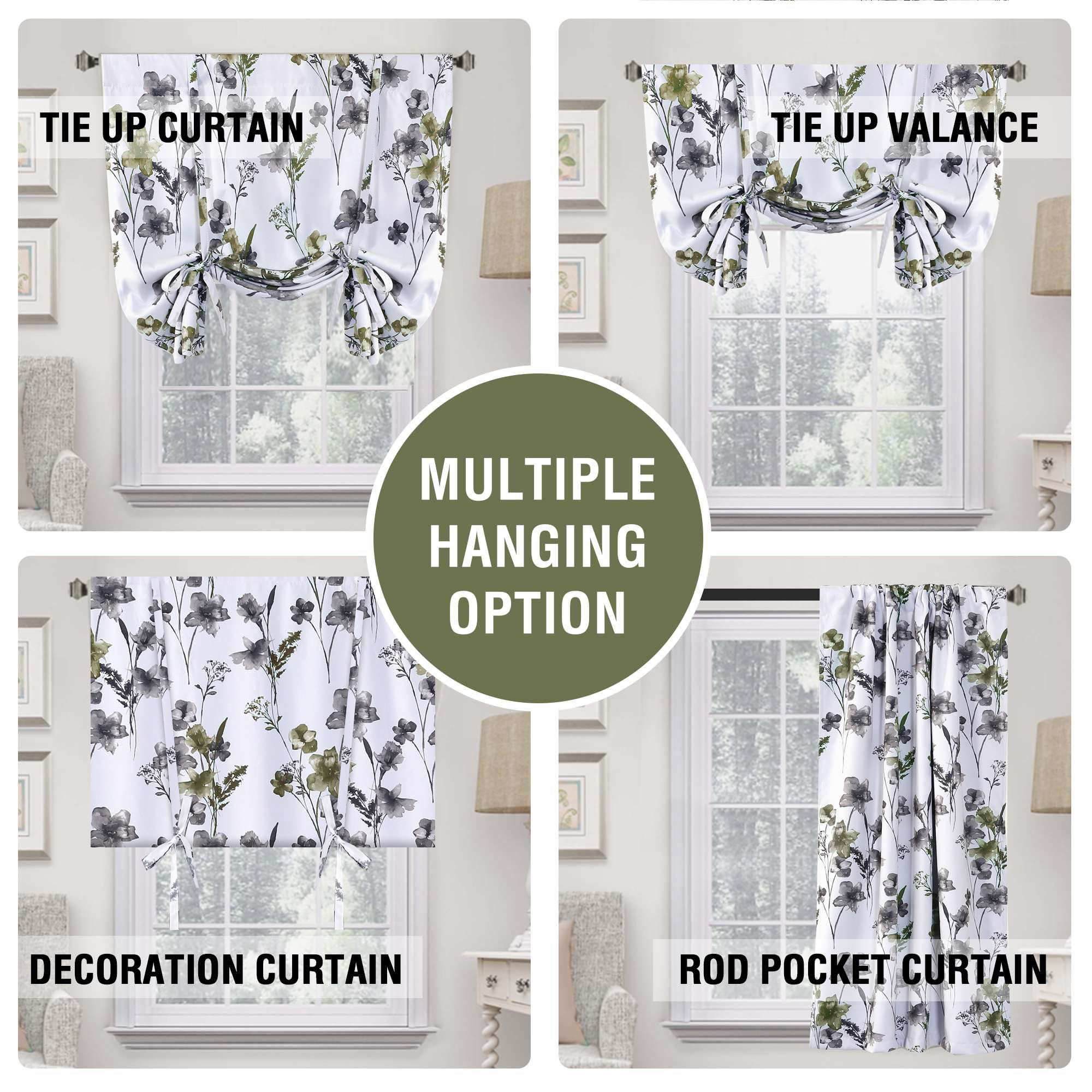 Winston Porter 100% Blackout Tie Up Curtains for Bedroom Thermal