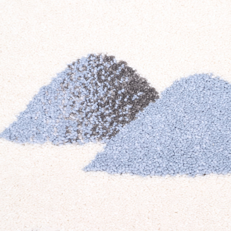 Cockrell Tufted Beige/Grey/Blue Rug