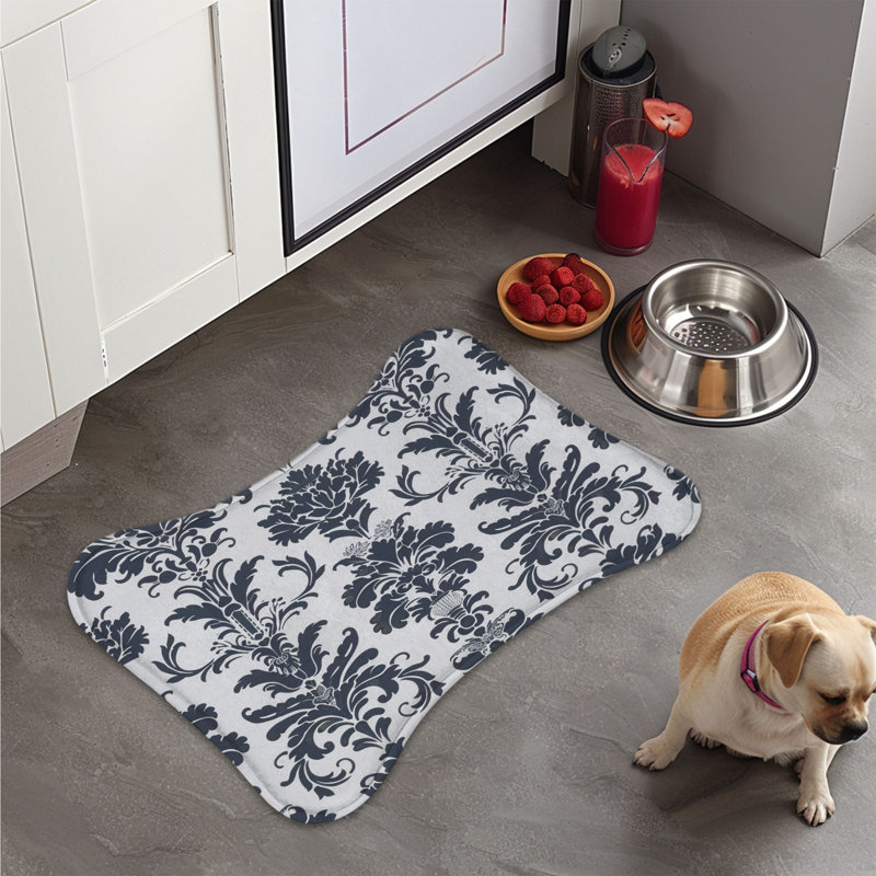 Classic Patterns - 1 Piece Bone Shape Feeding Mat, 18"