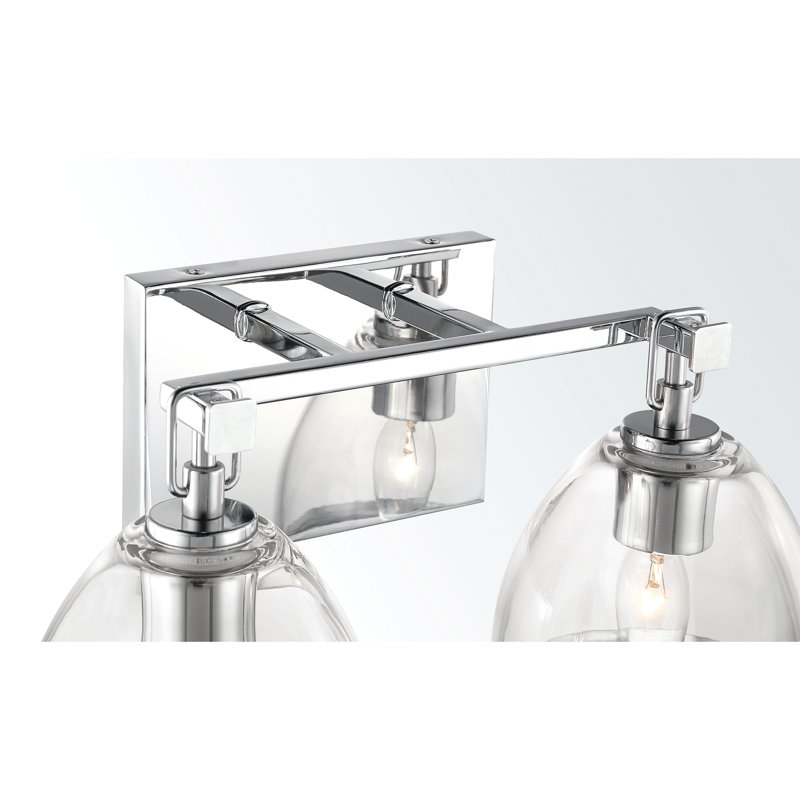 Meuble-lavabo 2 lumières Wynnfrost, Chrome, 120 Watts