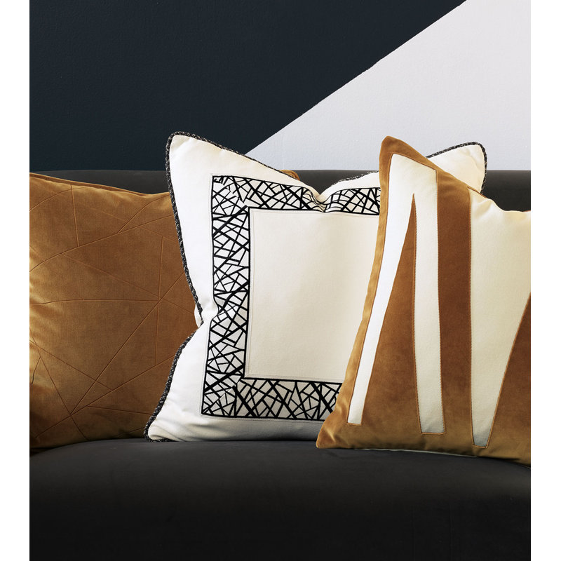 Medara Square Pillow Cover & Insert, Faux Down