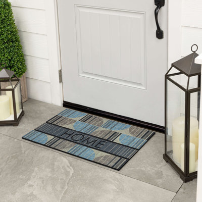 Century Lines Neutral Novelty Weather Resistant Door Mat