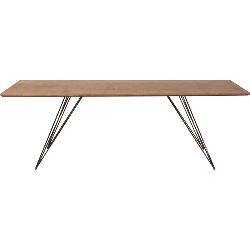 Williams Coffee Table, Black, 18" H x 54" L x 23" W, Walnut