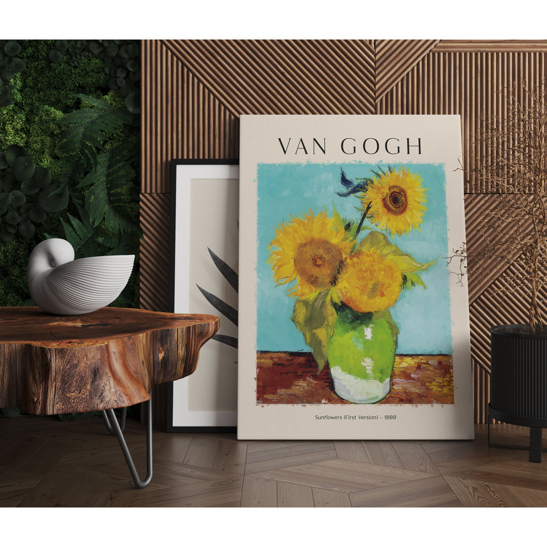 Art Portrait  - Van Gogh - Sonnenblumen Als Leinwandbild Art_0827