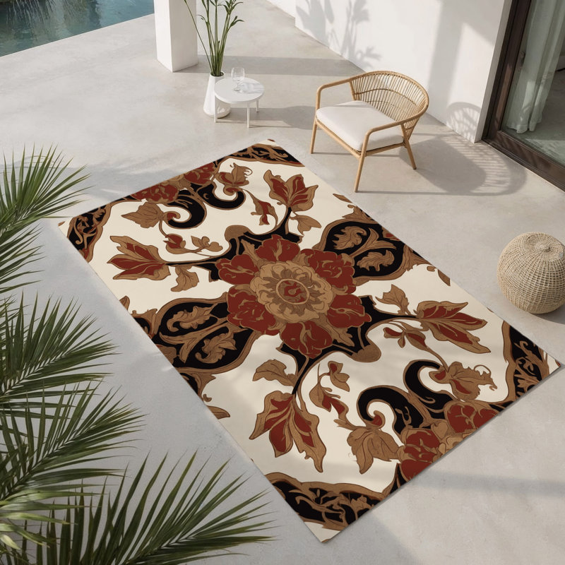 Tapis intérieur et extérieur Timeless Opulence, Rectangle 9 pi x 12 pi