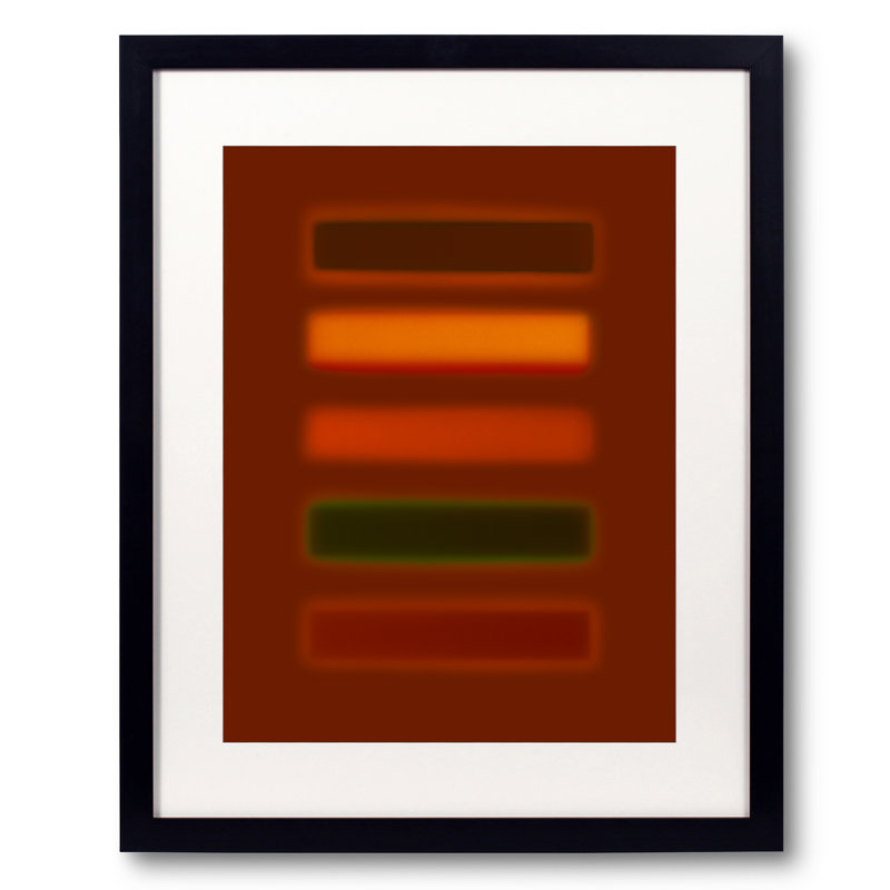«Color Field 51» par Paul Taylor - impression, Papier avec cadre noir, H 20 po x l 16 po