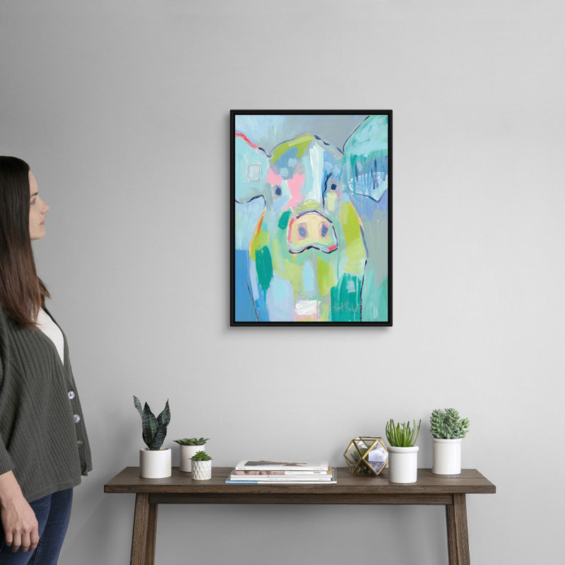 « Millie » par Kait Roberts-impression sur toile, Toile avec cadre noir, H 26 po x l 20 po x P 1,75 po
