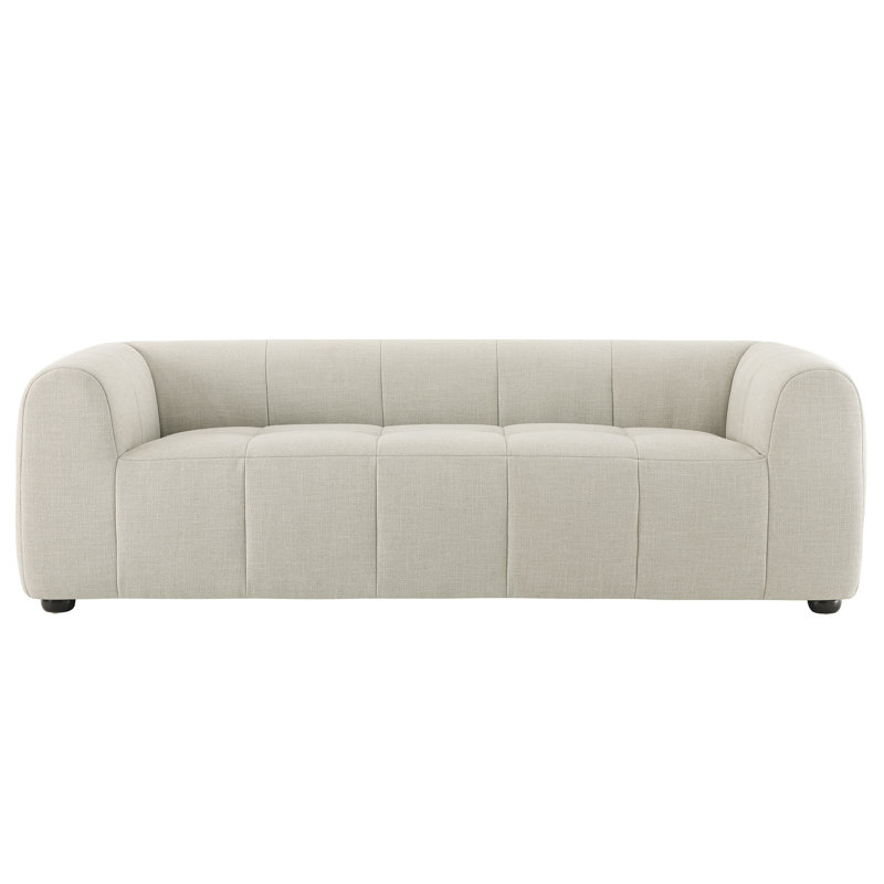 Liana Upholstered Fabric Sofa, Beige