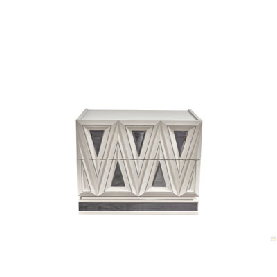 2-Drawer Night Stand Made With Wood