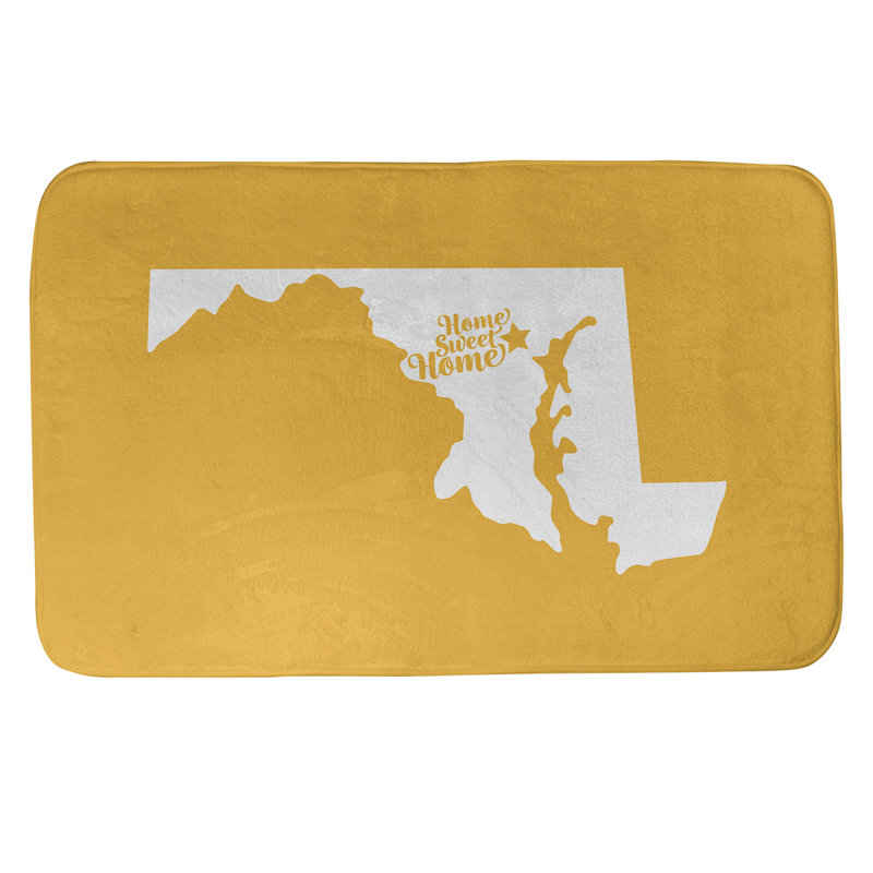 Tapis pour salle de bain baltimore doux, l 17 po x L 21 po, Jaune