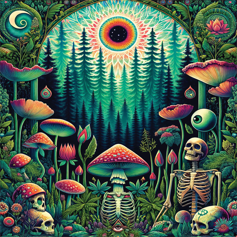 Trippy Duvet Cover, Twin Duvet Cover + 1 Standard Shams