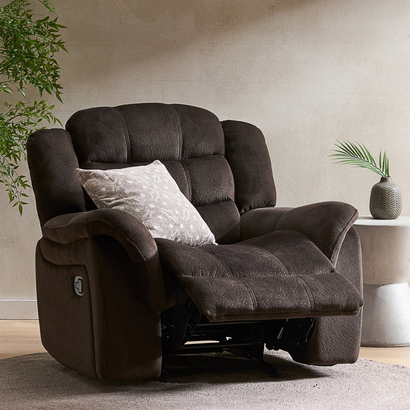 Recliner, Chocolate Polyester