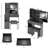 Compact Left Drawer Desktop Vanity Table with Cushioned Stool, Large Sliding Mirror, and Multi-Layer Storage for Small Spaces-215877567