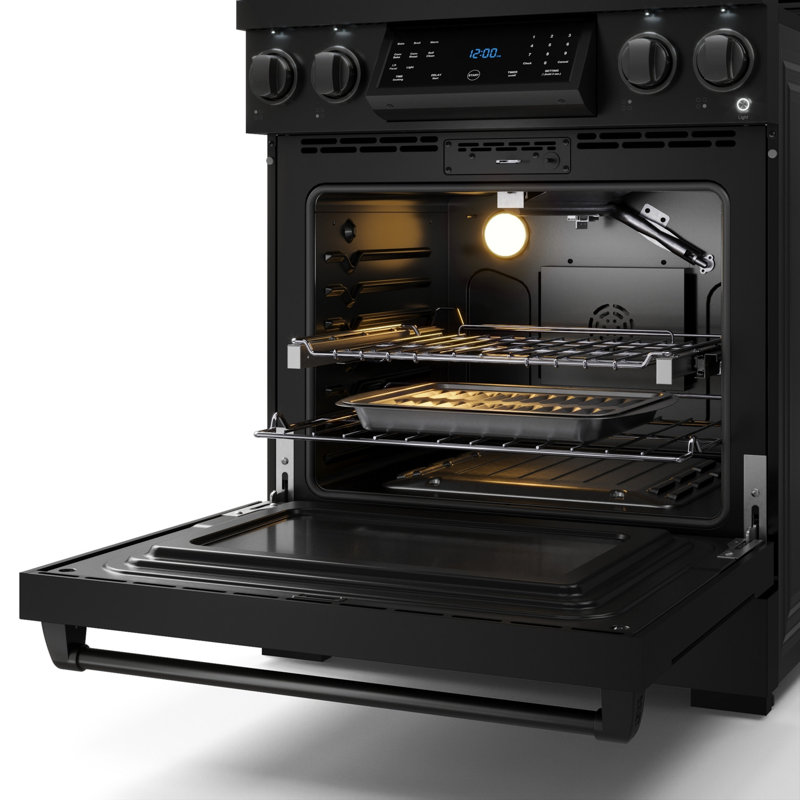 Gordon Ramsay by THOR Kitchen 30 Inch Professional Gas Range with Tilt Panel Touch Control , Matte Black