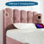 Upholstered Single (3') Velvet Bed-1191797163