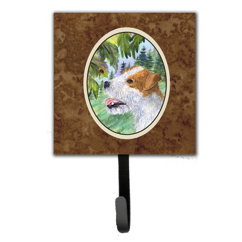 Porte-laisse terrier et crochet mural jack olivier