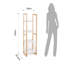Rebeca 130 cm H x 29 cm W Solid Wood Etagere Bookcase