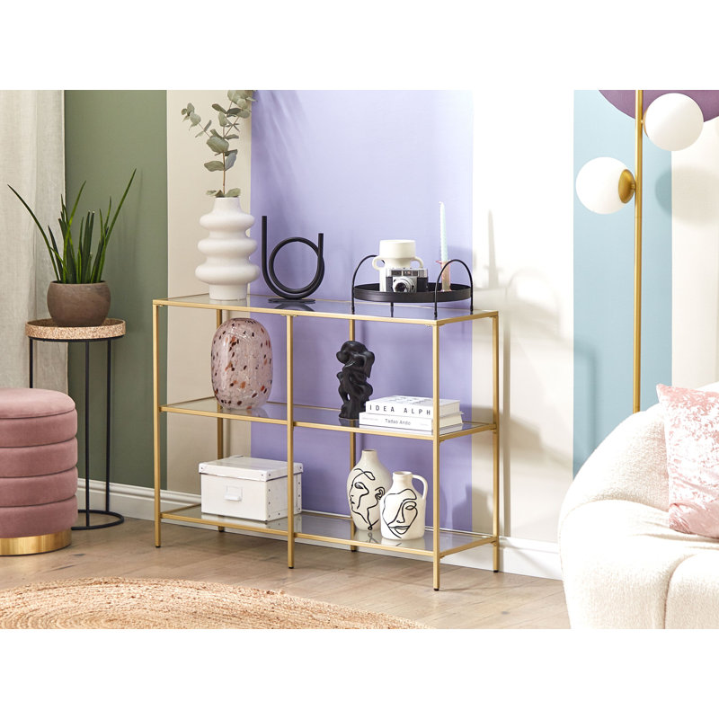 Northfleet 100cm Glass Top Console Table