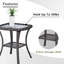 Schutt Wicker Rattan Side Table With Glass Top-2078778917