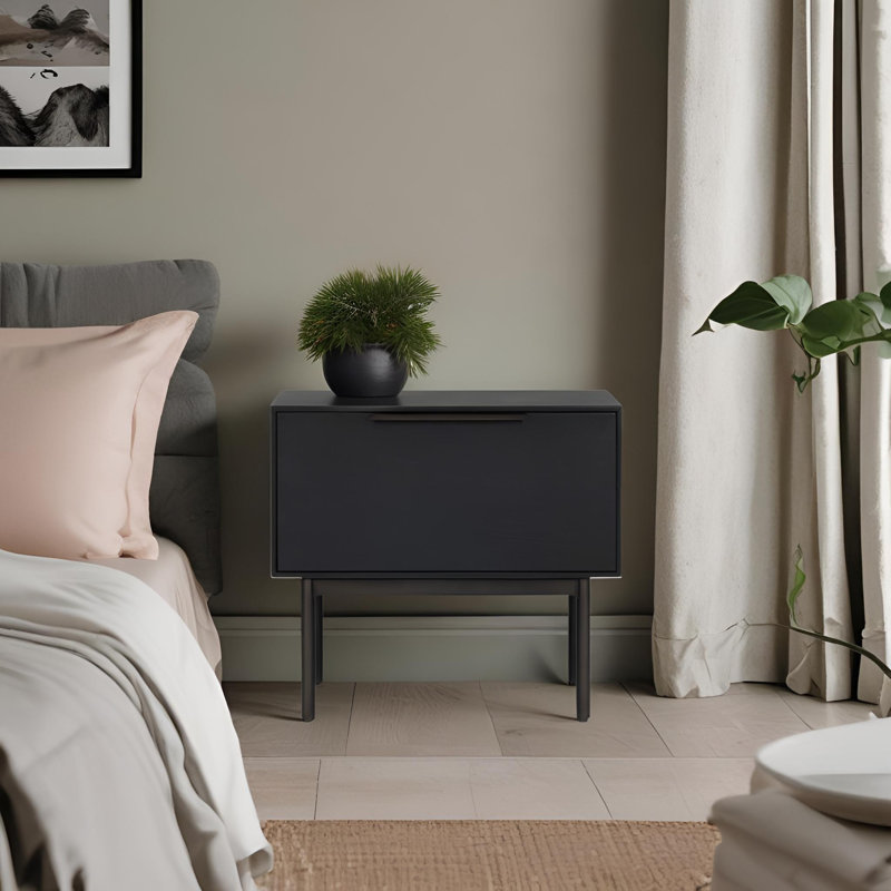 Table de chevet Ellis, Noir