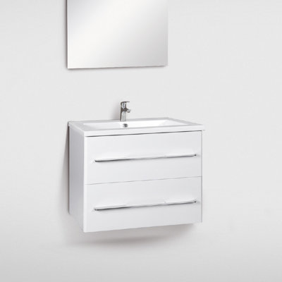600cm Bathroom Vanity Base Only in White
