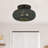 Deluna 3 Light Black Large Semi-flush