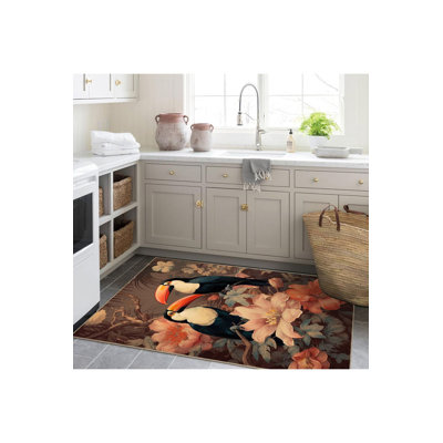 Tapis décoratif lavable à la machine Sun