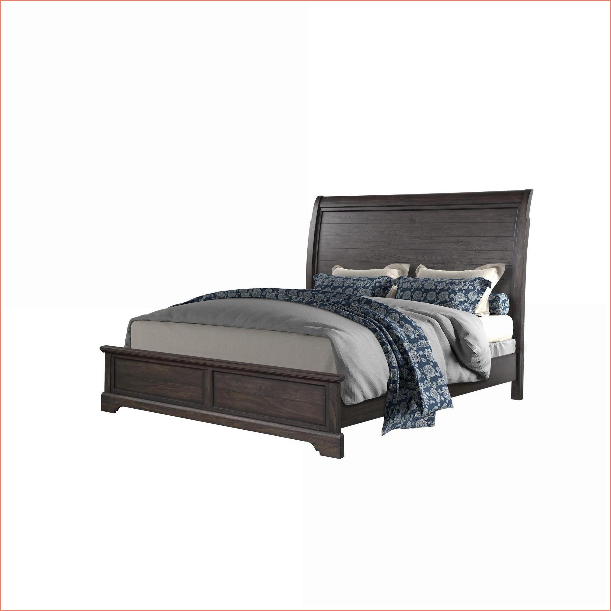 Latitude Run® Queen Size Solid Pine & Elm Veneer Traditional Sleigh Bed ...