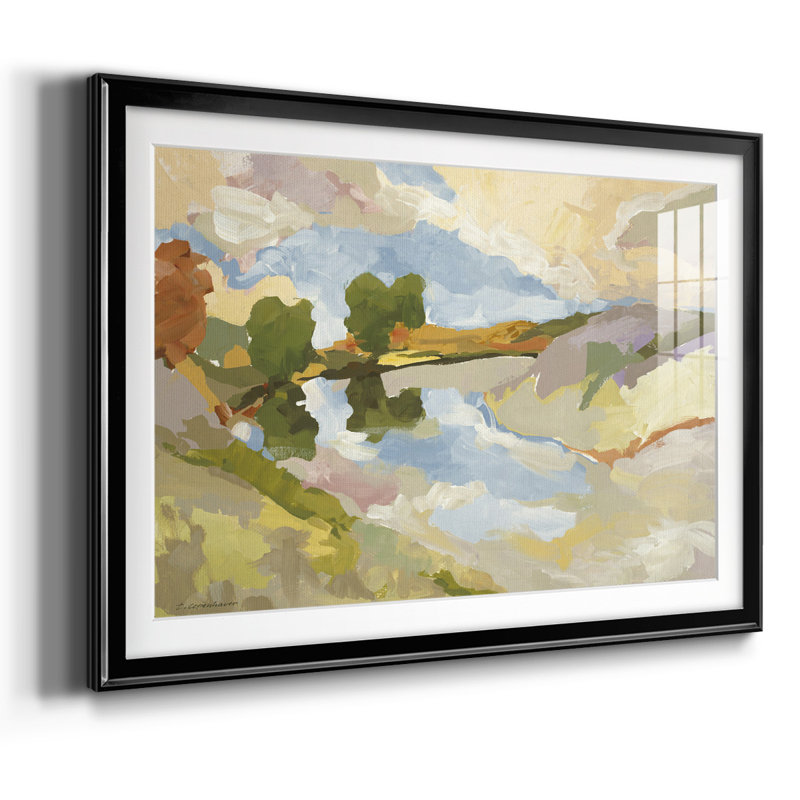 Uplands I, reproduction d'art encadrée, H 19 po x l 27 po x P 1,5 po, Noir