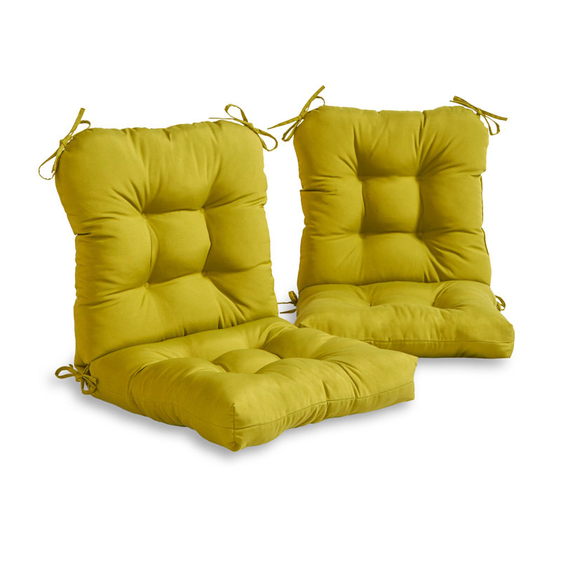 Coussin de salle à manger East Urban Home, Kiwi