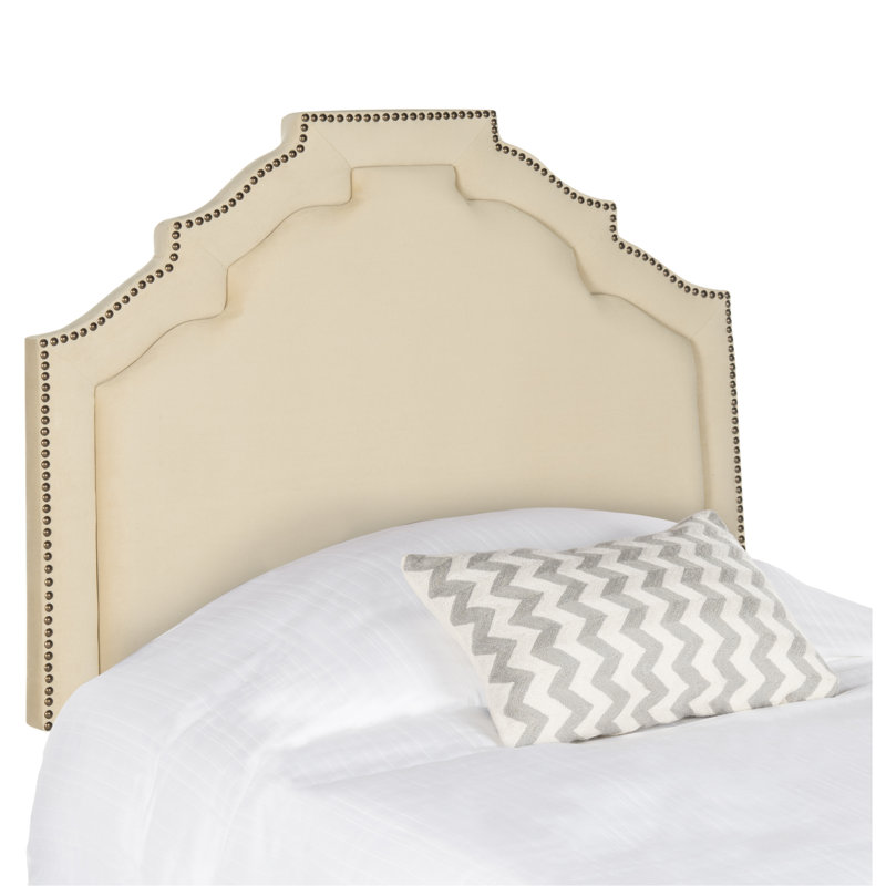 Upholstered Headboard, Velvet Buckwheat, Twin