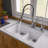 33'' L Double Bowl Granite Kitchen Sink-20524733