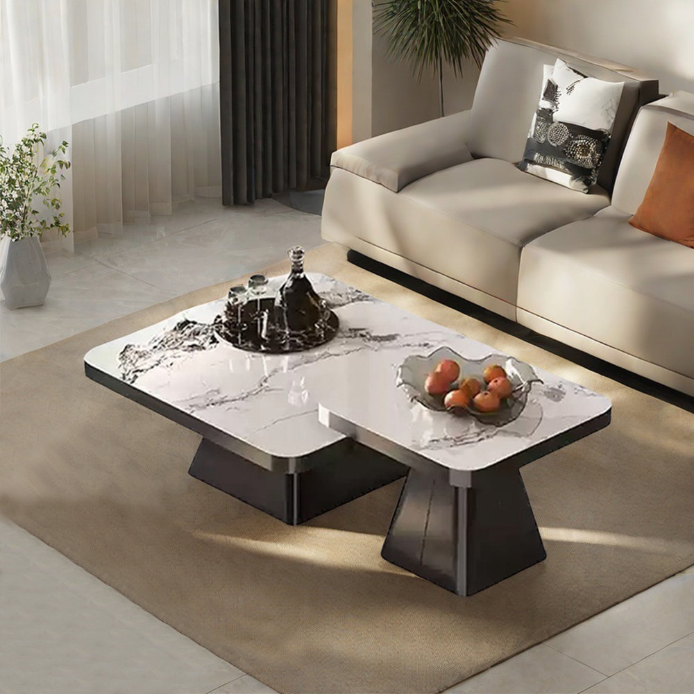 Image showcasing Bkoksety Fashion modern light luxury style coffee tables - Wayfair Canada