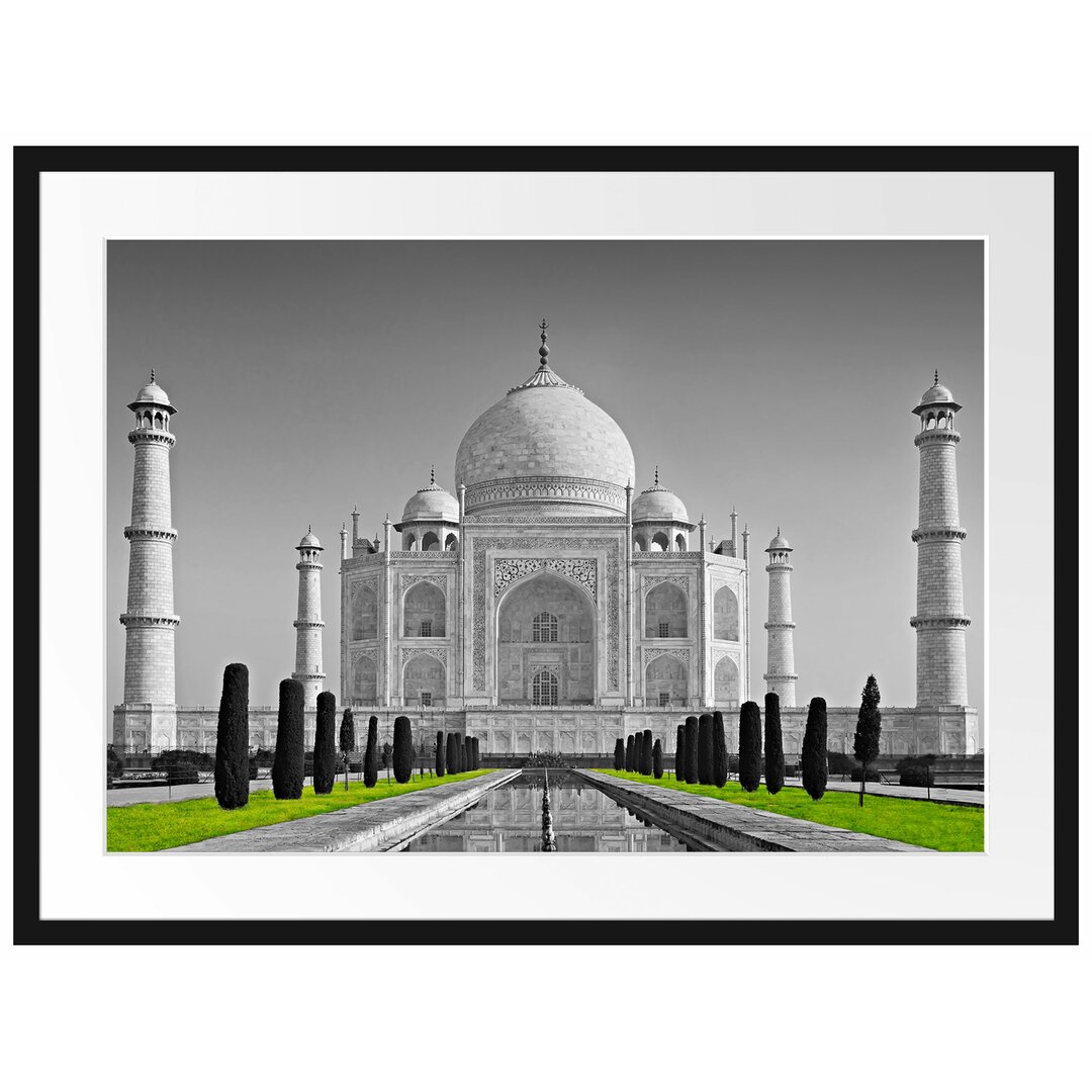 Gerahmtes Poster Eindrucksvoller Taj Mahal