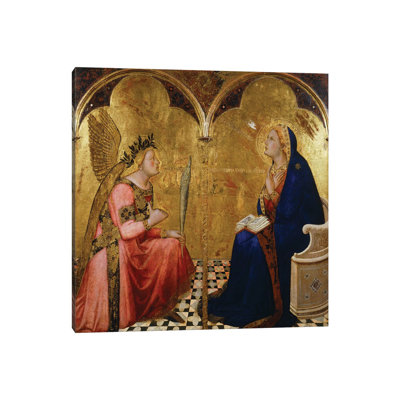 Annunciation, 1344 by Ambrogio Lorenzetti - Wrapped Canvas Painting