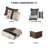 King Comforter - Navy With 2 Matching Shams & Bedding Pillows