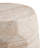 Outdoor/Indoor Lightweight Concrete Side Table,Travertine Finish